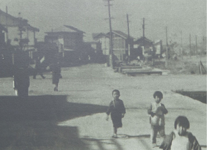 1947年　中の川・河原町交差点